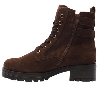 GABOR 802702 LACED BOOT - BROWN SUEDE
